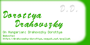 dorottya drahovszky business card